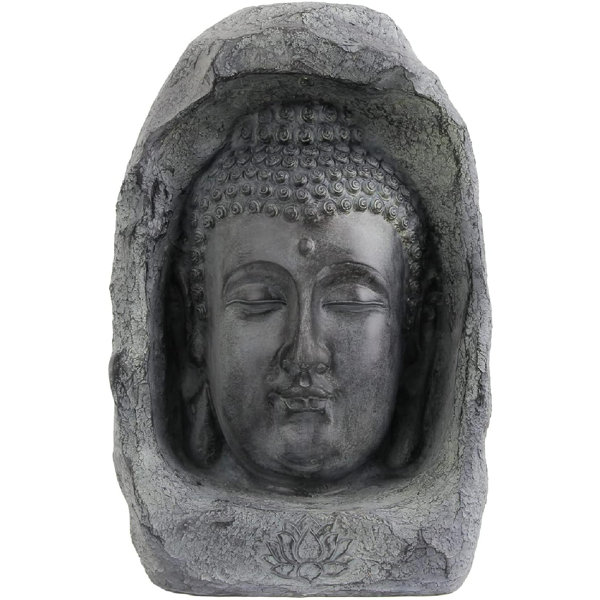 Bungalow Rose Buddha Head Statues Garden OutdoorBuddha Head Statue For